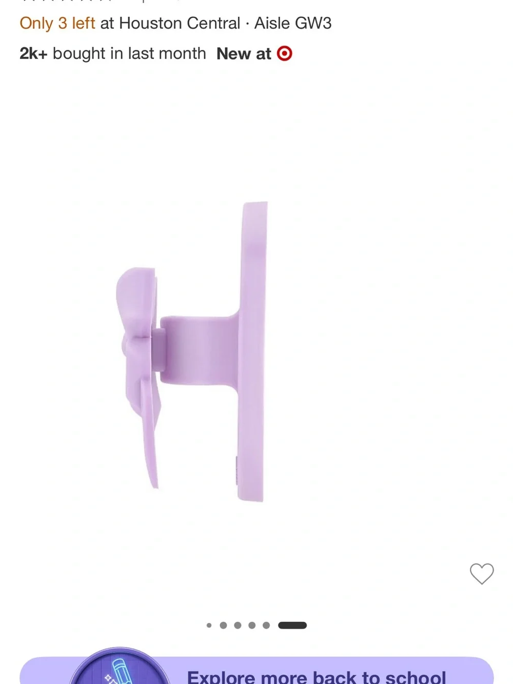 LoveShackFancy x Target - Case-Mate Magnetic Silicone Bow Phone Grip Hibiscus